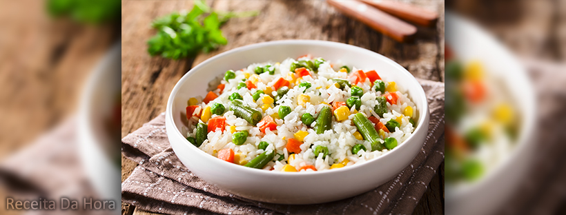 Arroz à Grega Receita da Hora